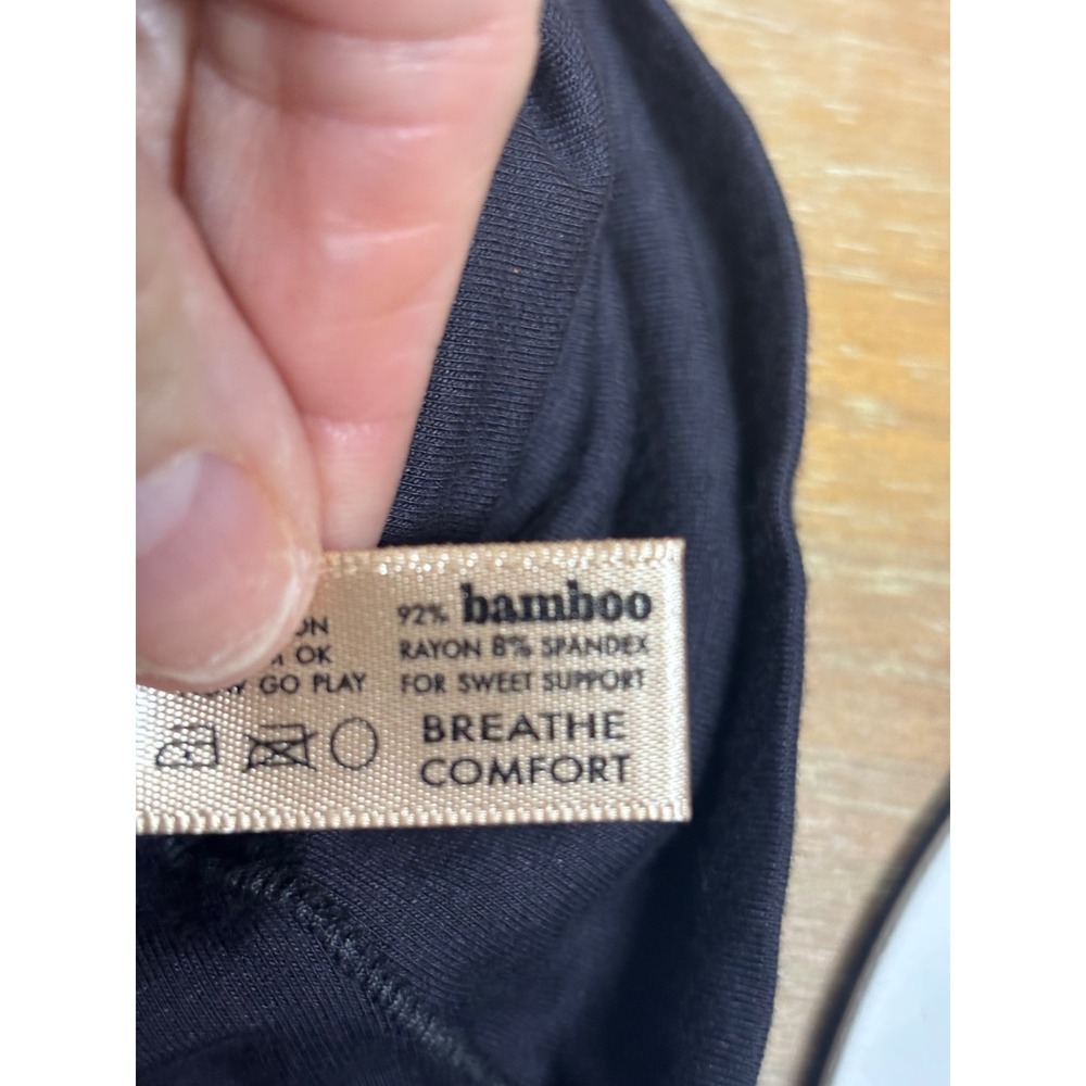 Angelrox Bamboo Knit One Size Fits Most Sleeveless‎ Top Black - Picture 4 of 5